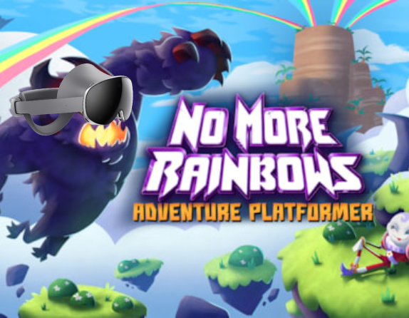 No More Rainbows art with Samsung XR Headset